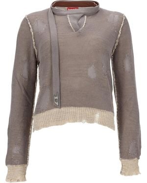 DIESEL Dracarina Frayed Shirt - Brown