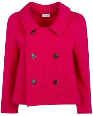 Dries Van Noten Huvia Cropped Jacket - Pink