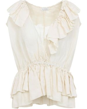 Dries Van Noten Cally Bis Top - Natural