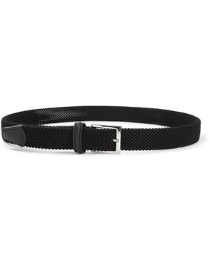 Kiton Elastic Belt - White