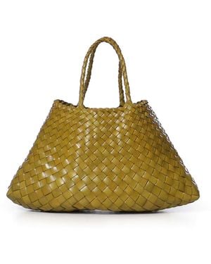 Dragon Diffusion Small Santa Croce Leather Bag - Metallic