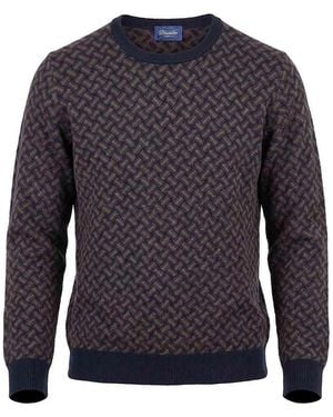 Drumohr Razor Blade Roundneck - Blue