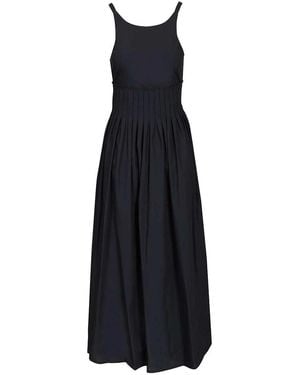Emporio Armani Long Poplin Dress - Blue