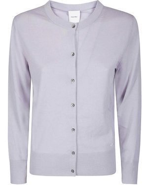 Calvin Klein Merino Cardigan - Blue