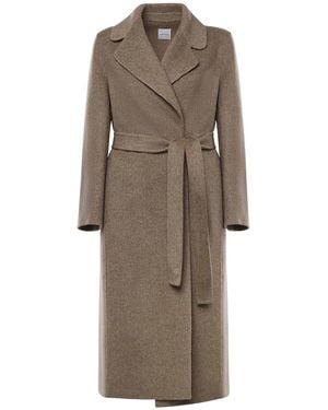 Alisheva Long Wool Coat - Natural