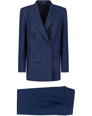 Tagliatore Double-Breasted T Jasmine Suit - Blue