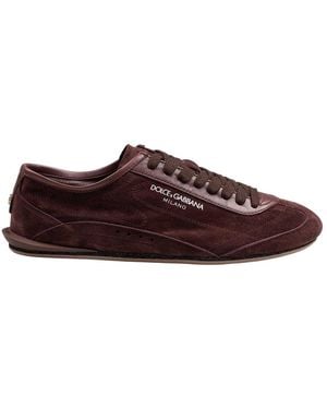 Dolce & Gabbana Suede Trainers - Brown