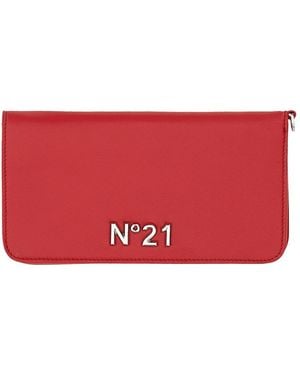 N°21 Wallet With Logo - Red