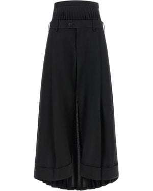 Junya Watanabe Pleated Pants - Black