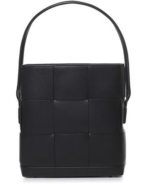 Bottega Veneta Intreccio Shoulder Bag - Black