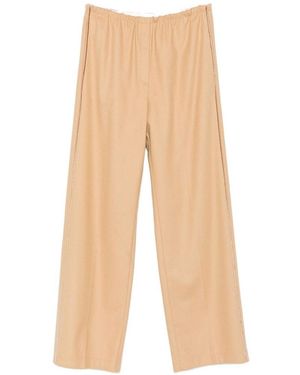 forte_forte Wool Trousers - Natural