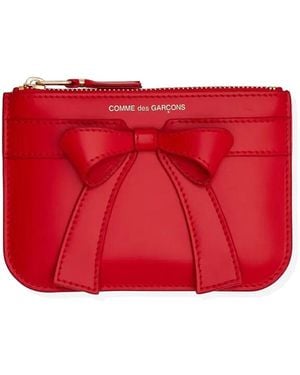 Comme des Garçons Big Bow 145X105 Mm Wallet - Red