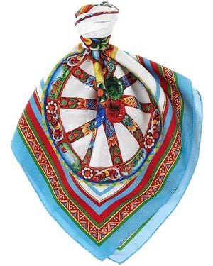 Dolce & Gabbana Carretto' Scarf - Blue
