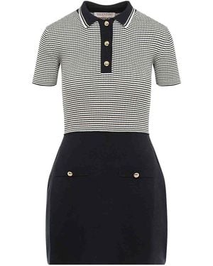 Valentino Knit Mini Dress - Gray