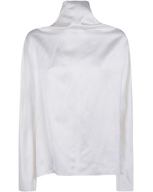 TOTEME Cowl Neck Blouse - White