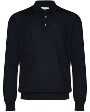 Mauro Ottaviani Longsleeves Polo T-Shirt - Blue