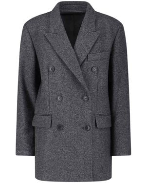 Isabel Marant Double -Breasted Coat - Gray
