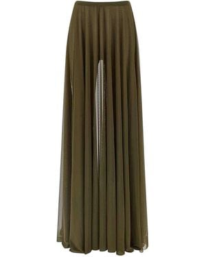Norma Kamali Pleated Skirt - Green