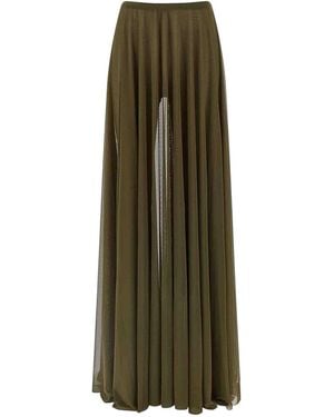 Norma Kamali Pleated Skirt - Green
