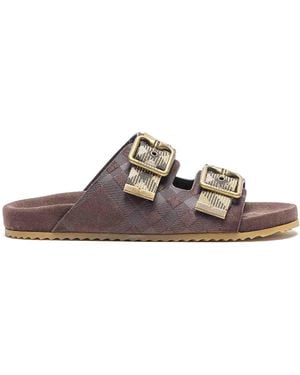 Burberry Urchin Check Sandals - Brown