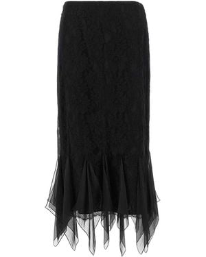 Valentino Garavani Lace Skirt - Black