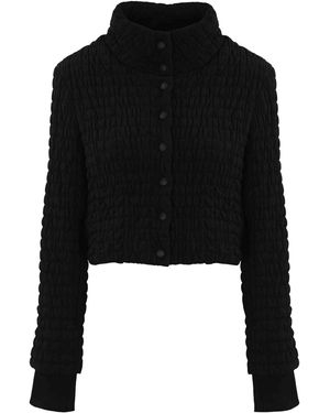 Patrizia Pepe Matte Short Down Jacket - Black