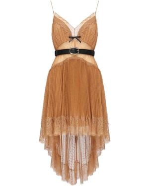 Self-Portrait Dresses - Brown