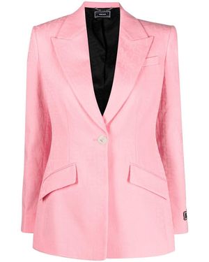 Versace Logo Jacquard Blazer - Pink
