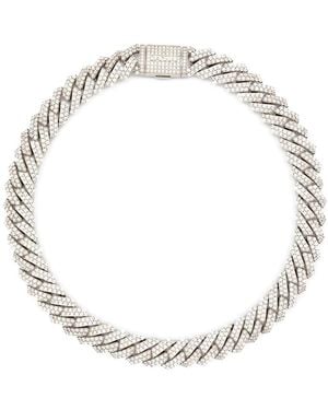 DARKAI Collana Con Pavé Di Punte Bianche - Metallizzato