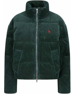 Polo Ralph Lauren Corduroy Padded Down Jacket - Green