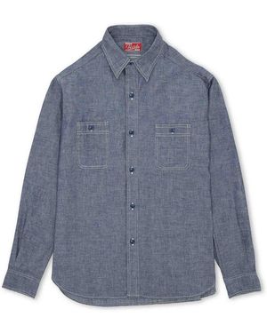 Fortela L/S Worker Shirt - Blue
