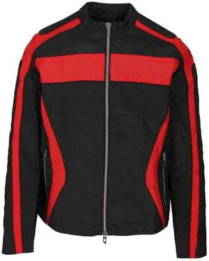 DIESEL Nylon Biker Jacket - Red