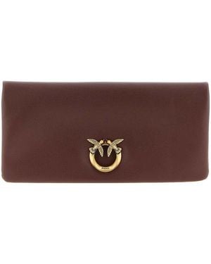 Pinko Medium Clutch Bag - Brown
