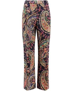 Etro Multicoloured Fabric Trousers