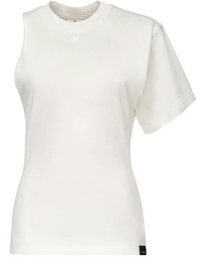 Courreges Asymmetrical T-Shirt - White