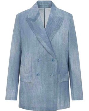 Ermanno Scervino Polyester Blazer - Blue