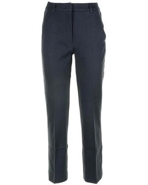 Weekend by Maxmara Cotton Trousers - Blue