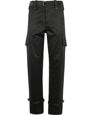Sacai Cotton Chino Trousers - Black