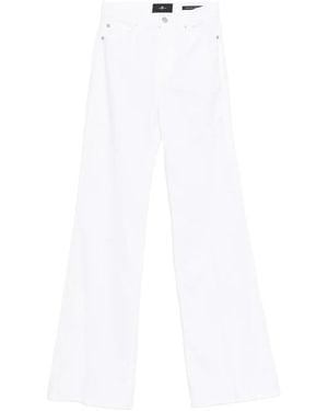 7 For All Mankind Vaqueros Rectos - Blanco