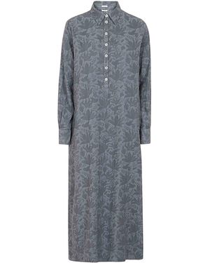 Massimo Alba Cotton Polo Dress - Grey