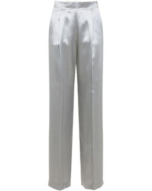 Alberta Ferretti Viscose Pants - Gray
