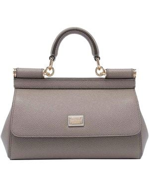 Dolce & Gabbana Small Sicily Handbag - Grey