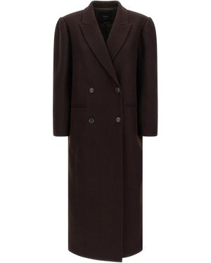 Twinset Double-Breasted Coat - Black