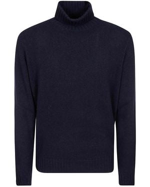 FILIPPO DE LAURENTIIS Turtleneck Cashmere Pullover - Blue