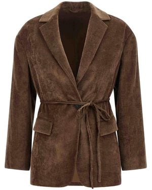 Brunello Cucinelli Velvet Blazer - Brown