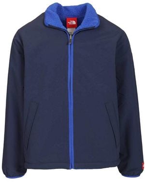 The North Face Box Reversible Fleece Jacket - Blue