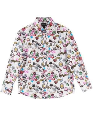 Marc Jacobs The Sticker Print Shirt - White