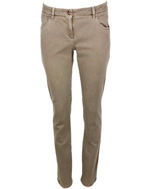 Brunello Cucinelli Embellished Jeans - Grey