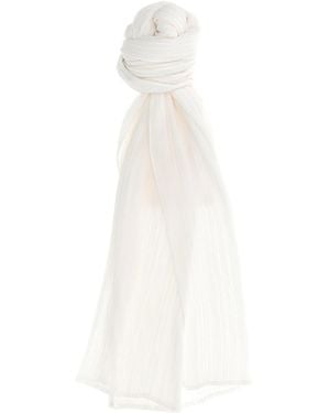 Pleats Please Issey Miyake Basic Madame-T Small Stole - White