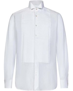 Tom Ford Cotton Tuxedo Shirt - White
